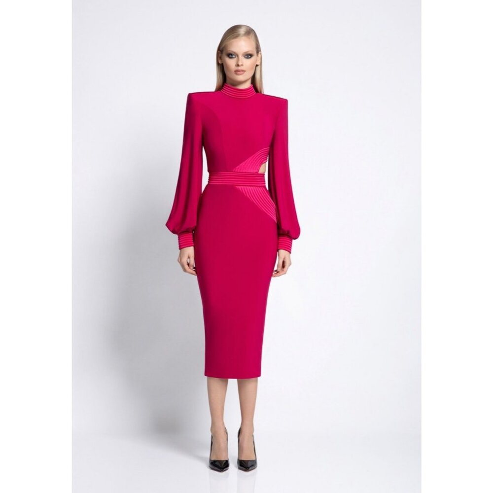 Zhivago The Cry Jersey Midi Dress with Side Bodice Cut Out